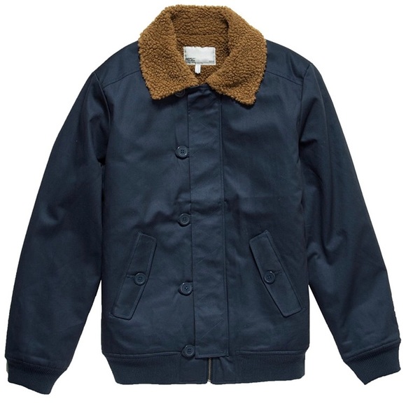 WeSC Men’s Jejor padded pilot jacked midnight blue - Picture 2 of 7